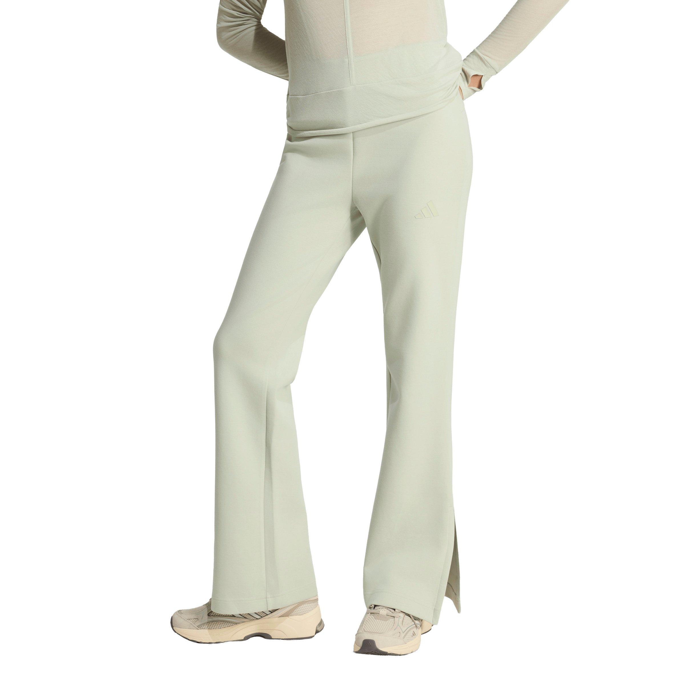 adidas Women's Soft Lux Flared Pants - Lt Green - LT GREEN